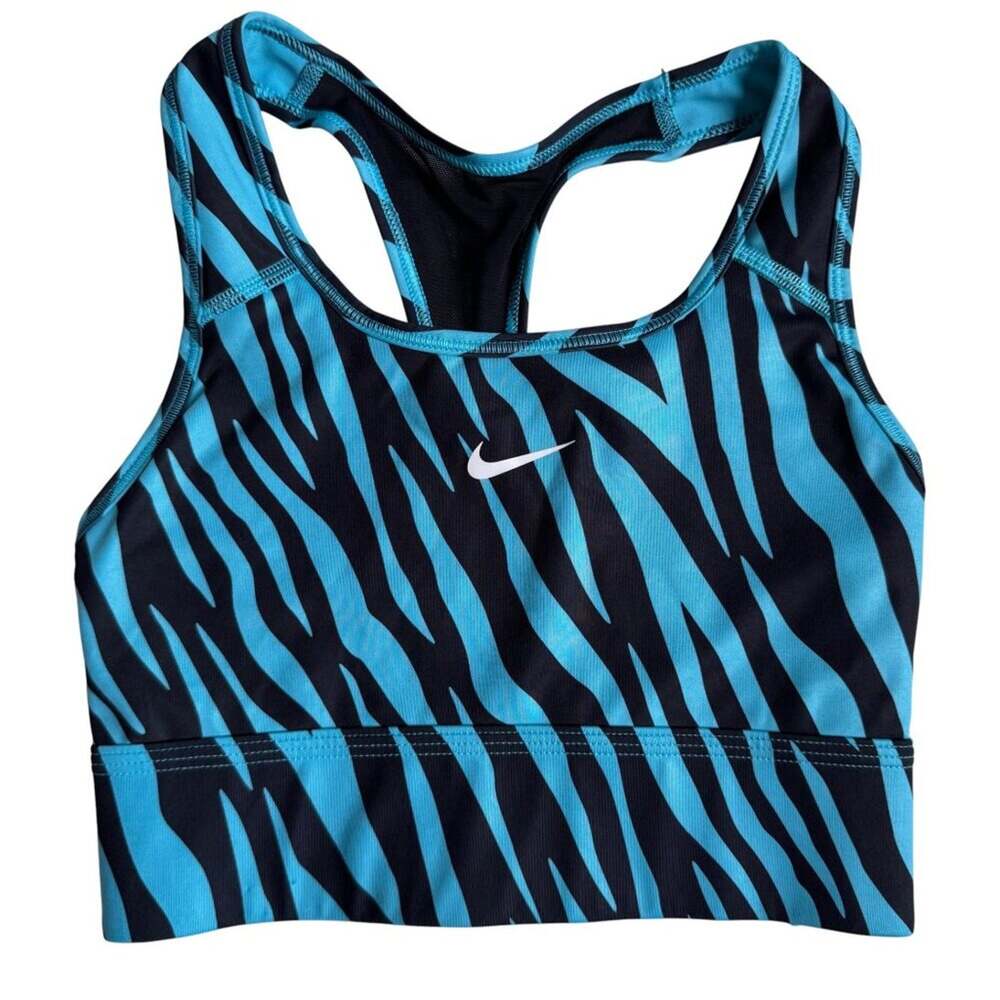 Nike Icon Clash Zebra Print Sports Bra - Size XS